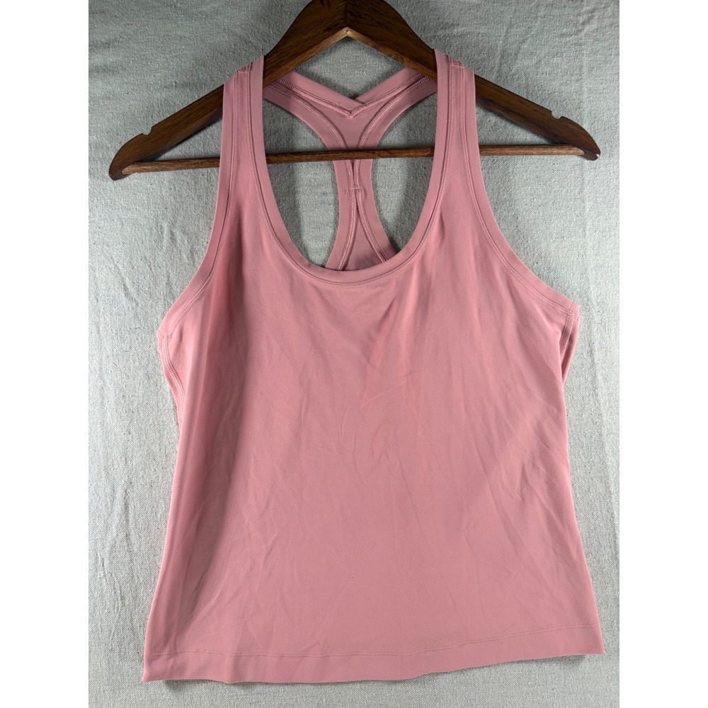 Lululemon Tank Top Womens Approx Size 8 Pink Racerback Athletic Yoga Workout